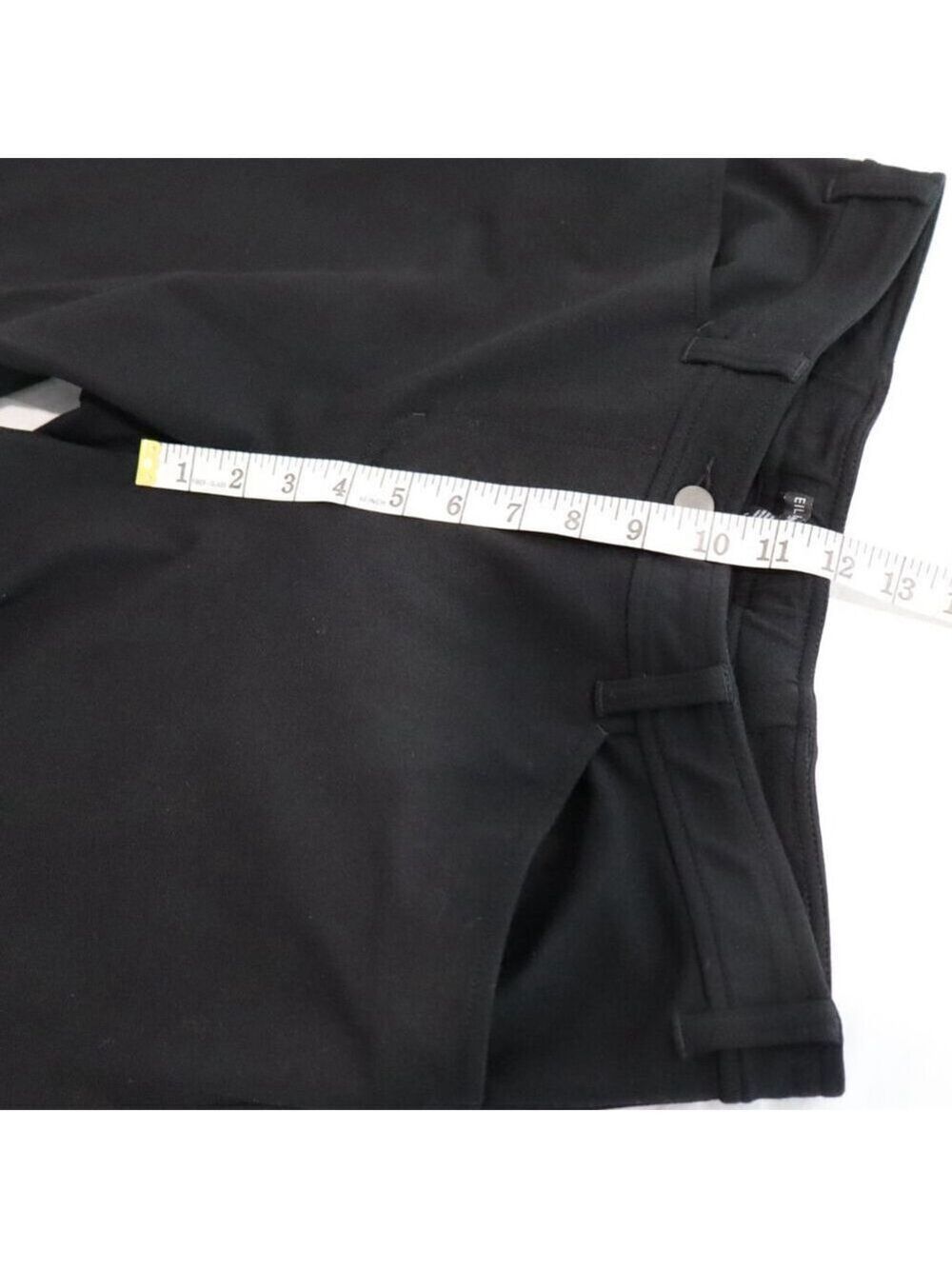 Eileen Fisher Womens Black Ponte Knit Wide Leg Pants Size Large Career Office - Picture 6 of 8